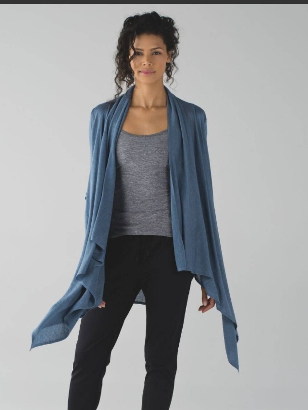 Lululemon Universal Wrap Heathered Blue Cardigan Size M/L